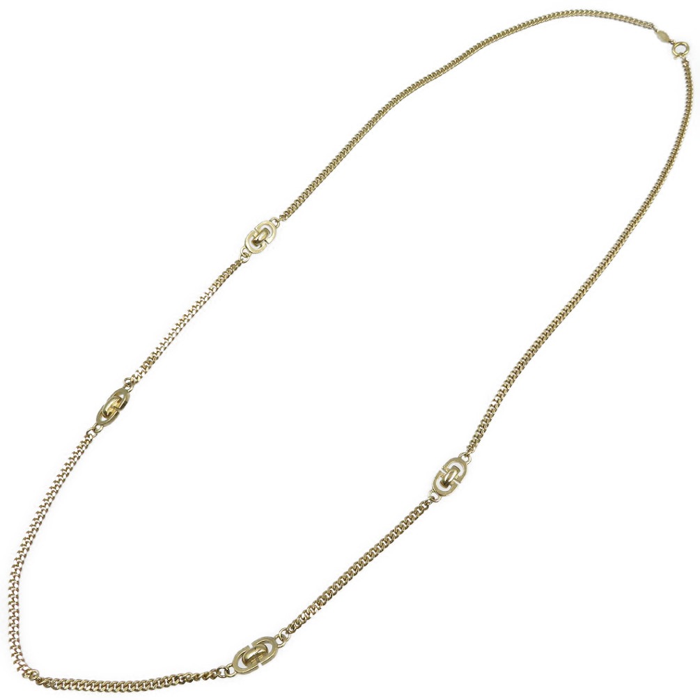 美品 クリスチャンディオール ネックレス メタル/メタル ゴールド 0088【中古】Christian Dior レディース