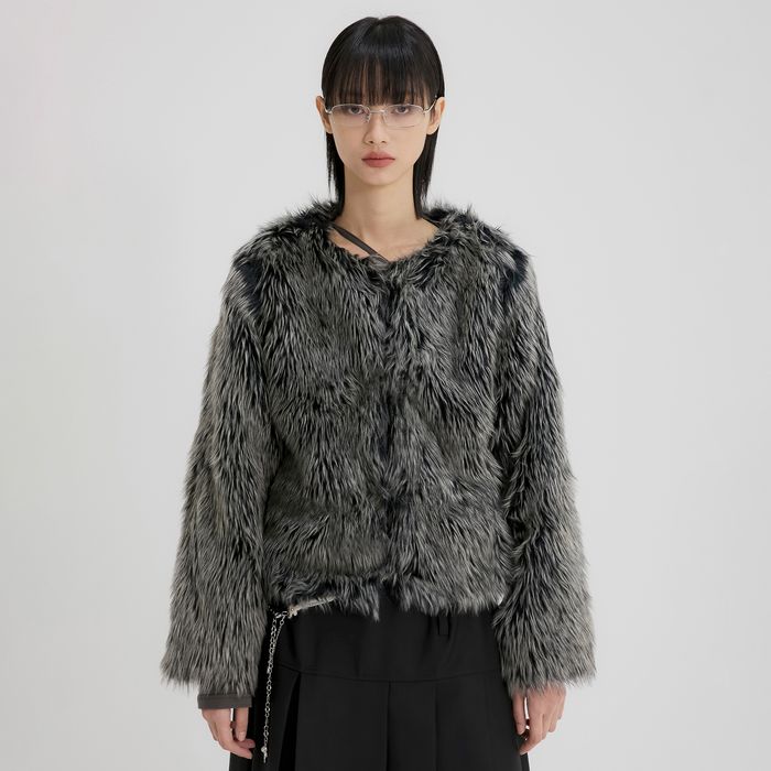 【FLAREUP】 FUR JACKET : BLACK