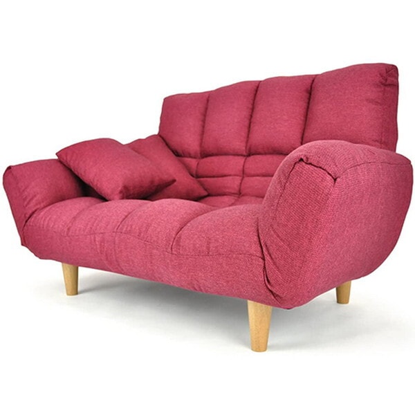 ヒロ・プランズ リクライニング カウチ 2人掛け ソファー オルフェ orufe-rose ローズピンク メーカー直送