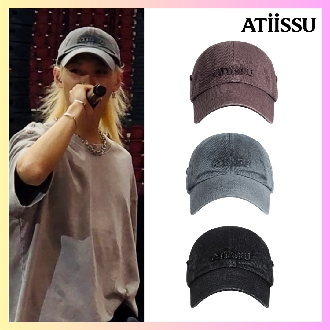 [STRAYKIDS フィリックス着用] APPLIQUER CAP - 3 COLORS + FREE OMAKE ストリート キャップロゴ キャップ韓国ファッションキャップコットン