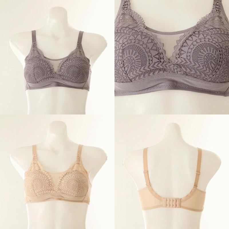 AカップBカップ ノンワイヤー 女性 ブラ VBRL002ABCSG