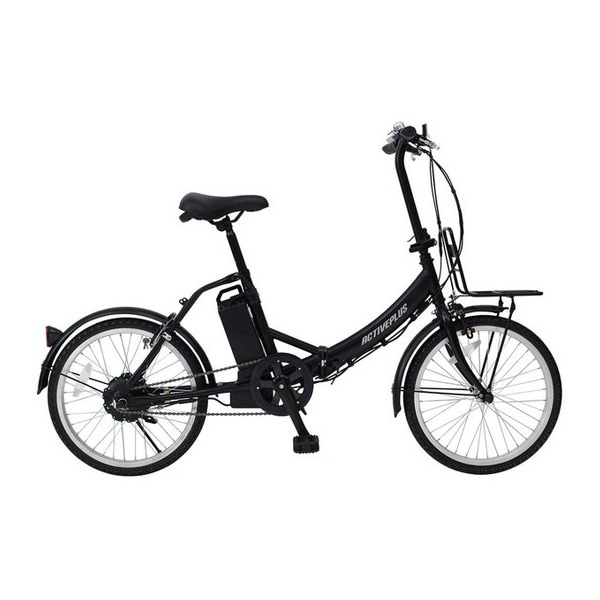 ACTIVEPLUS ノーパンク電動アシストFDB20EB MG-AP20EBN マットブラック [折りたたみ電動アシスト自転車(20インチ)] メーカー直送