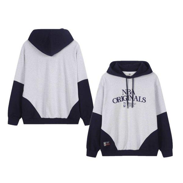 ORIGINALS46カラーブロックフード付きTシャツ（メル/グル）N254TH052P_s