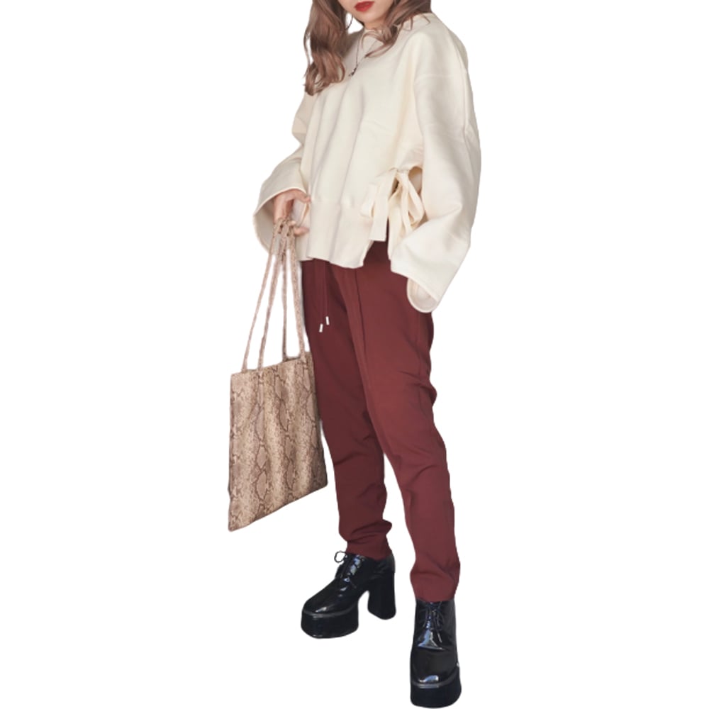 Center Press Tapered Pants (red brown) A,D,G レディース 6,073円