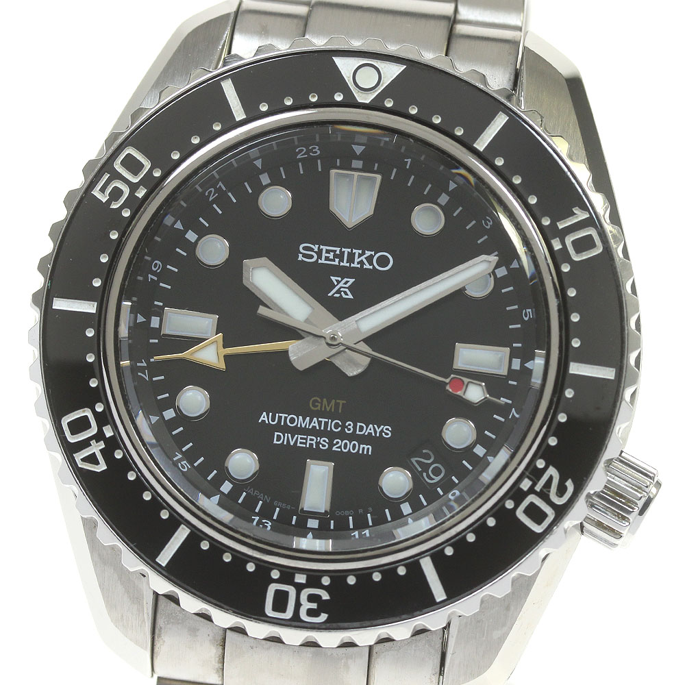 セイコー SEIKO 6R54-00D0/SBEJ011 プロスペックス ダイバースキューバ GMT 自動巻き メンズ 箱・保証書 大谷翔平フィギュア付き_840244【中古】