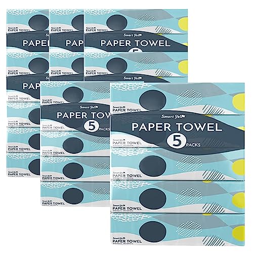 アイリスプラザ 【8個セット】 ペーパータオル 5パック 200枚入り スマートエール