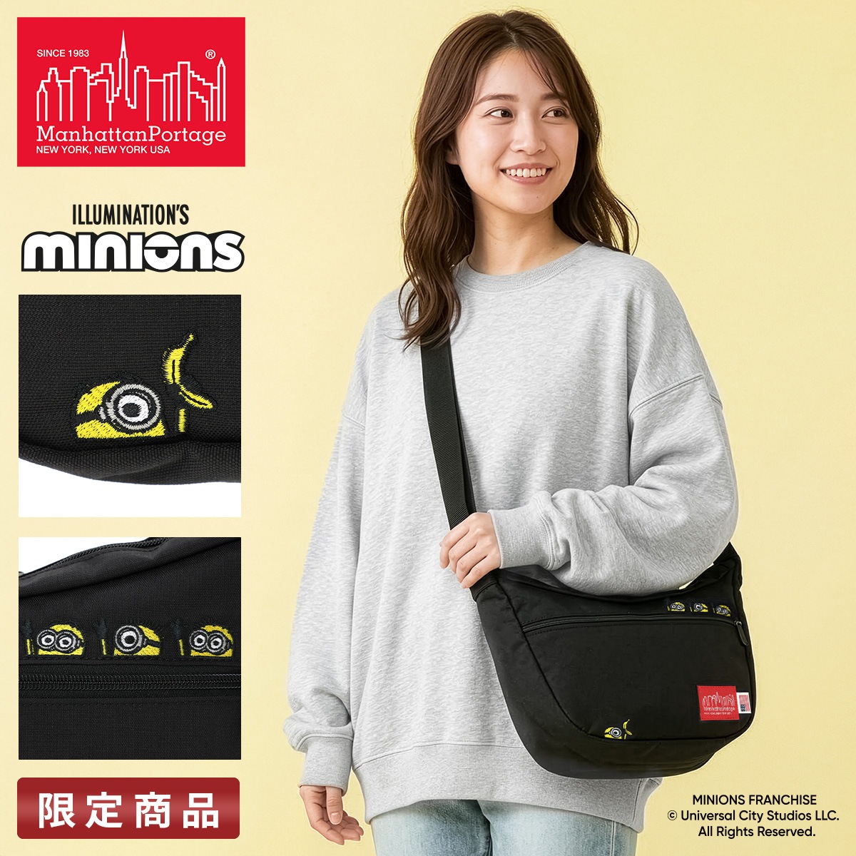 ミニオンズ コラボ ショルダーバッグ ブランド グッズ 斜めがけ Manhattan Portage MINIONS MP2409MNOS