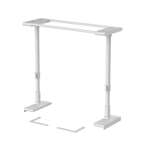 HEIAN SHINDO 冷蔵庫転倒防止つっぱり棒60(ストッパー付) マットホワイト 冷蔵庫幅60用 取付高さ50~75 防災グッズ 家具転倒防止ポール 冷蔵庫用 FEQ-605WH