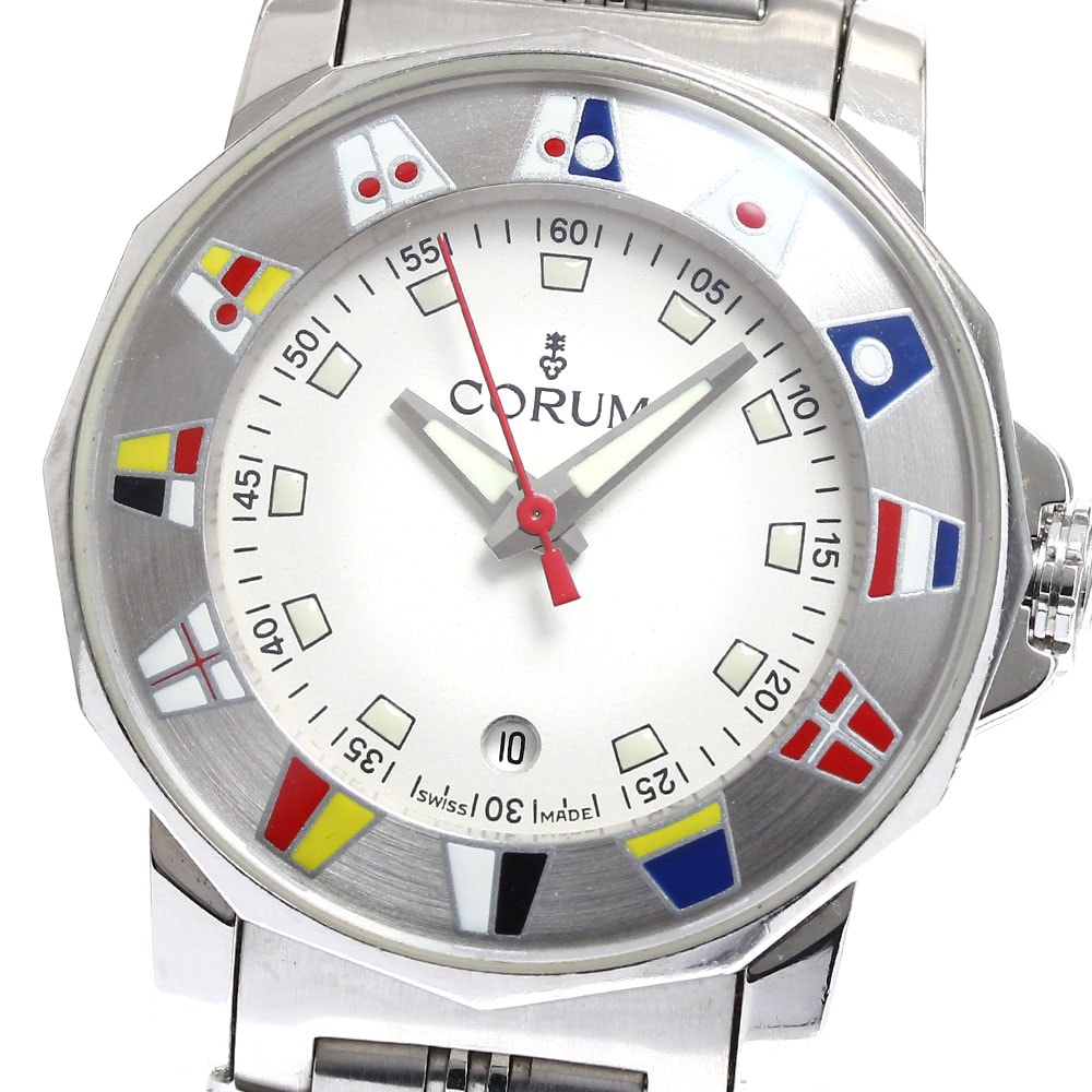 コルム CORUM 039.430.20 アドミラルズカップ デイト クォーツ レディース _902856【中古】