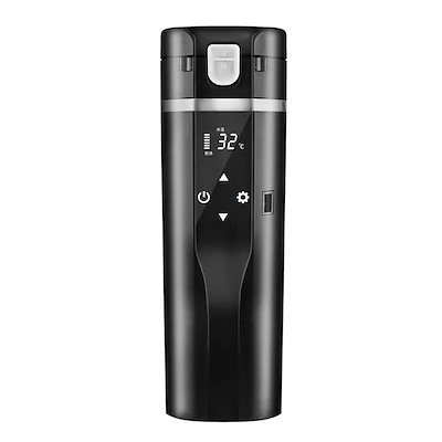 車載ポット 電気ケトル 車用ポット 480ML 熱湯 車用電気ケトル 12V 24V兼用 湯沸かし器 魔法瓶 LCD温度表示 車中泊 自動車 トラック 6,112円