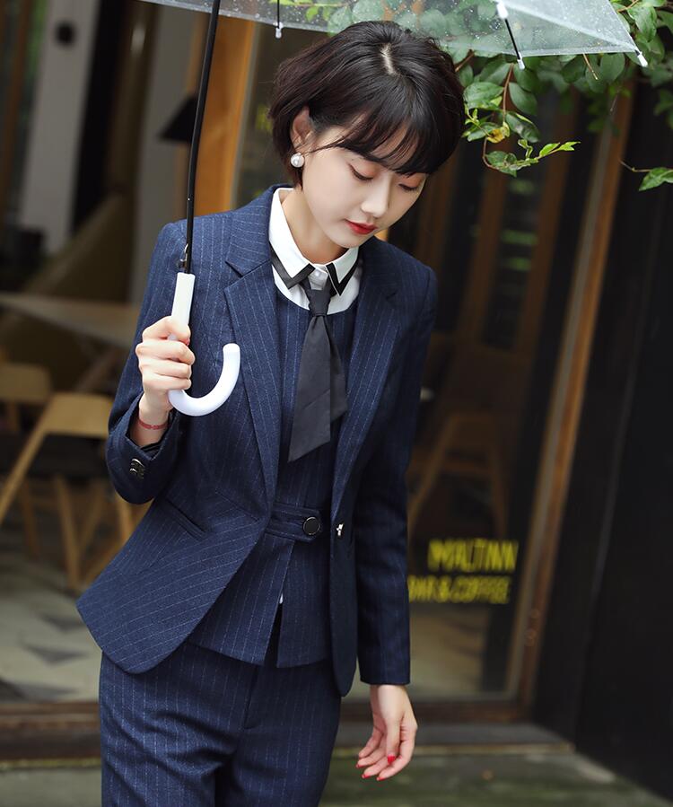 スーツ レディース 4ピーススーツ 大きいサイズ リクルートスーツ ビジネススーツ ストライプ 洗える OL女性 通勤 オフィス パンツスーツ スカートスーツ 20代 30代 40代 ママ 卒業式 入