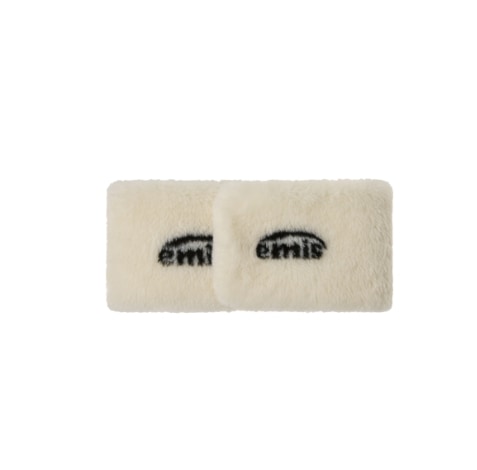 LOGO JACQUARD FUR MUFFLER