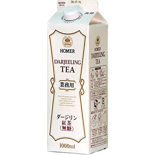 HOMER(ホーマー) UCC紅茶 ダージリン 無糖 紙パック 1000ml*12本