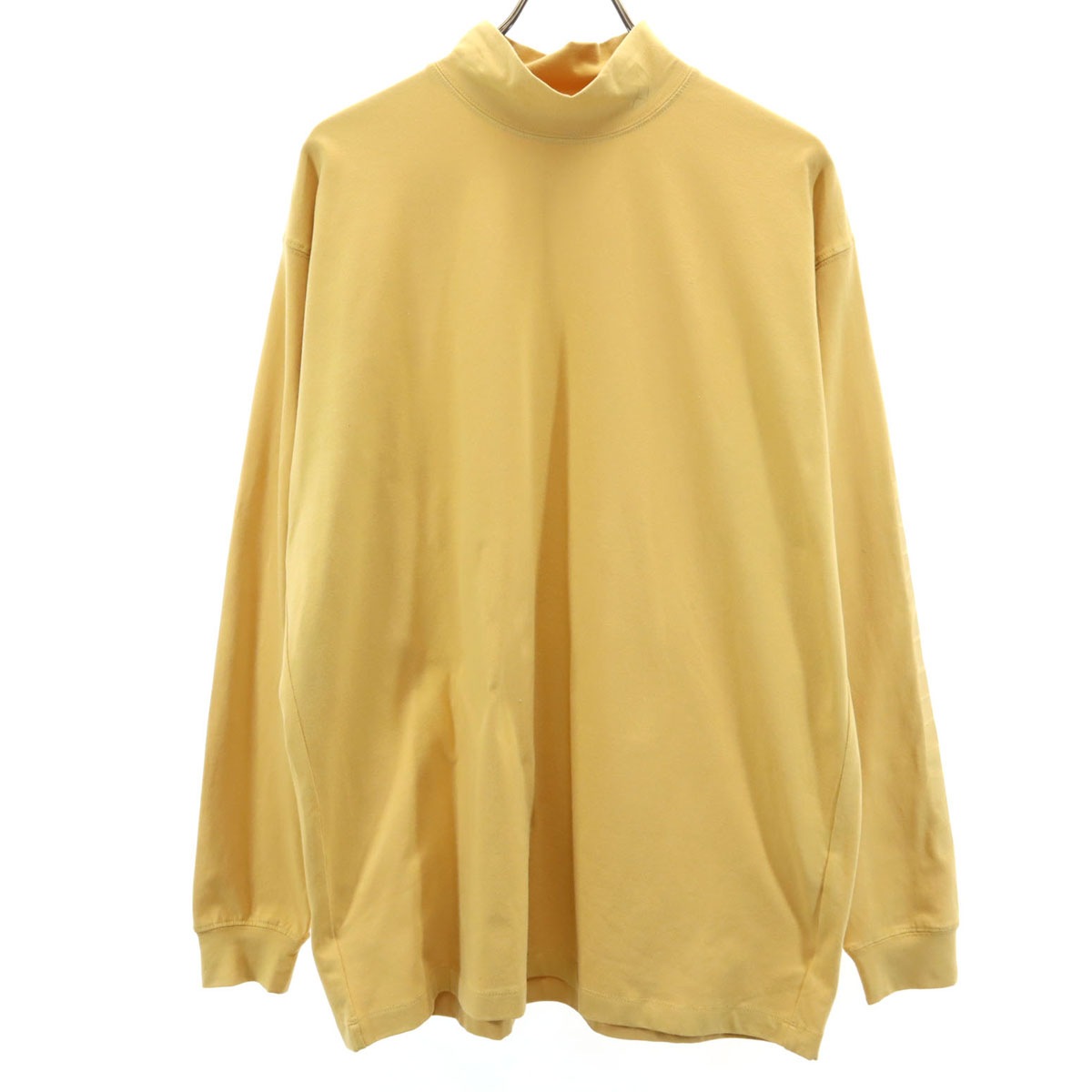 TANGRAM タングラム 長袖 モックネック Tシャツ L マスタード ロンT メンズ 古着