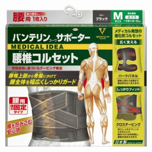 送料無料 興和 バンテリンコーワ サポーター 腰椎コルセット ふつう M 男女兼用