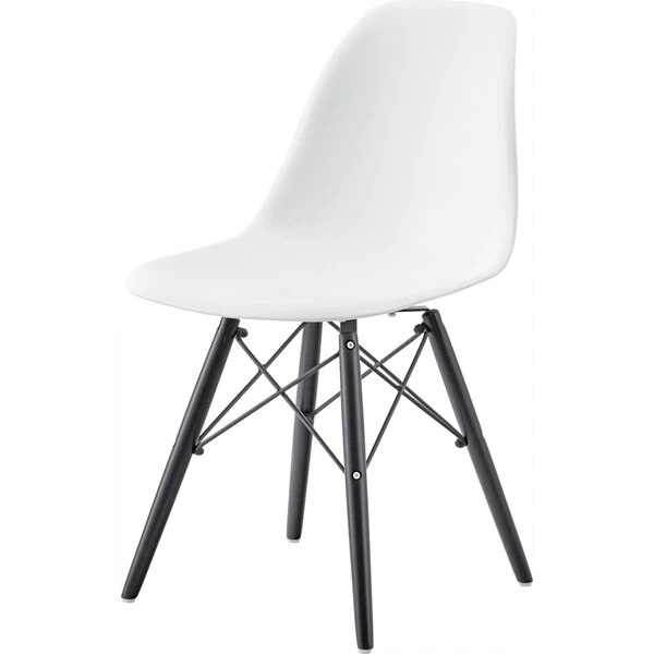 ミッドセンチュリーな黒い脚のシェルチェア 北欧モダン 北欧 ナチュラル インダストリアル ダイニングチェア 黒 ブラック ダイニング ダイニングキッチン