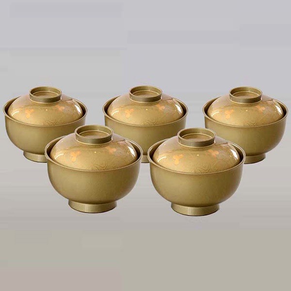 蓋付　雑煮椀揃え　KIN（5客組）