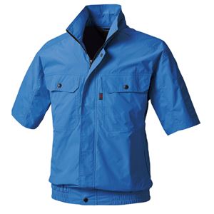 鳳皇 半袖ブルゾン ロイヤルブルー 3L