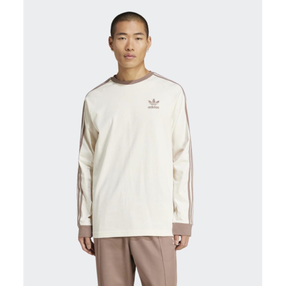 adidas 3S Long Sleeve T-Shirt Wonder White Trace White J