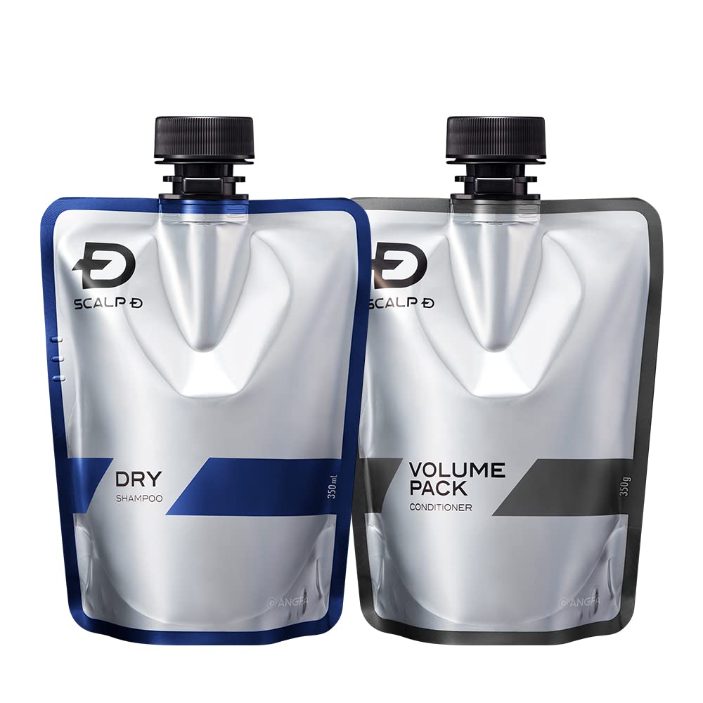 スカルプD シャンプー メンズ つけかえ用 ドライ2点セット (シャンプー コンディショナー セット) 乾燥肌用 アミノ酸 日本製 医薬部外品 アンファー
