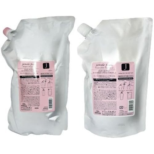 セット ミルボン MILBON ジェミールフラン ヒートグロス シャンプー J 2500mL + トリートメント J 2500g レフィル シャンプー トリートメントセット 12,812円