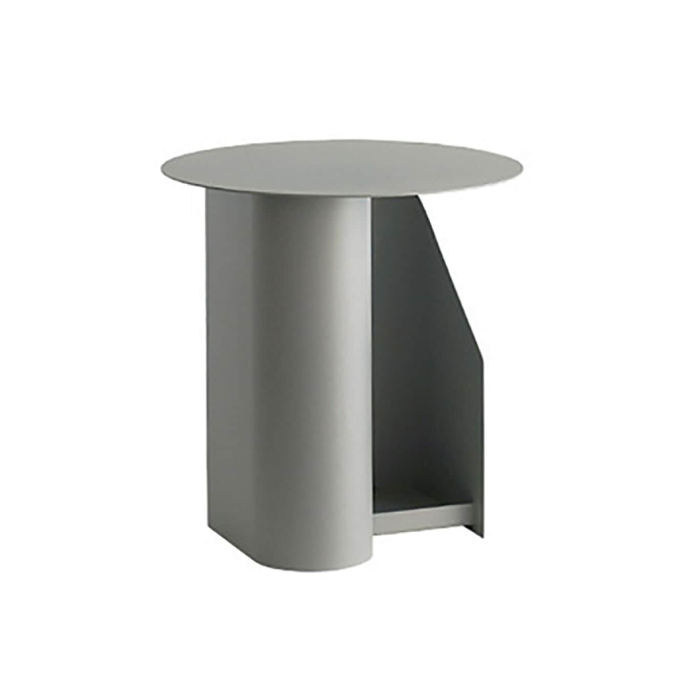 サイドテーブル 収納付き ナイトテーブル ミニテーブル コーヒーテーブル 雑誌収納 見せる収納 おしゃれ 韓国インテリア 直径45cm 高さ47cm 耐荷重200kg