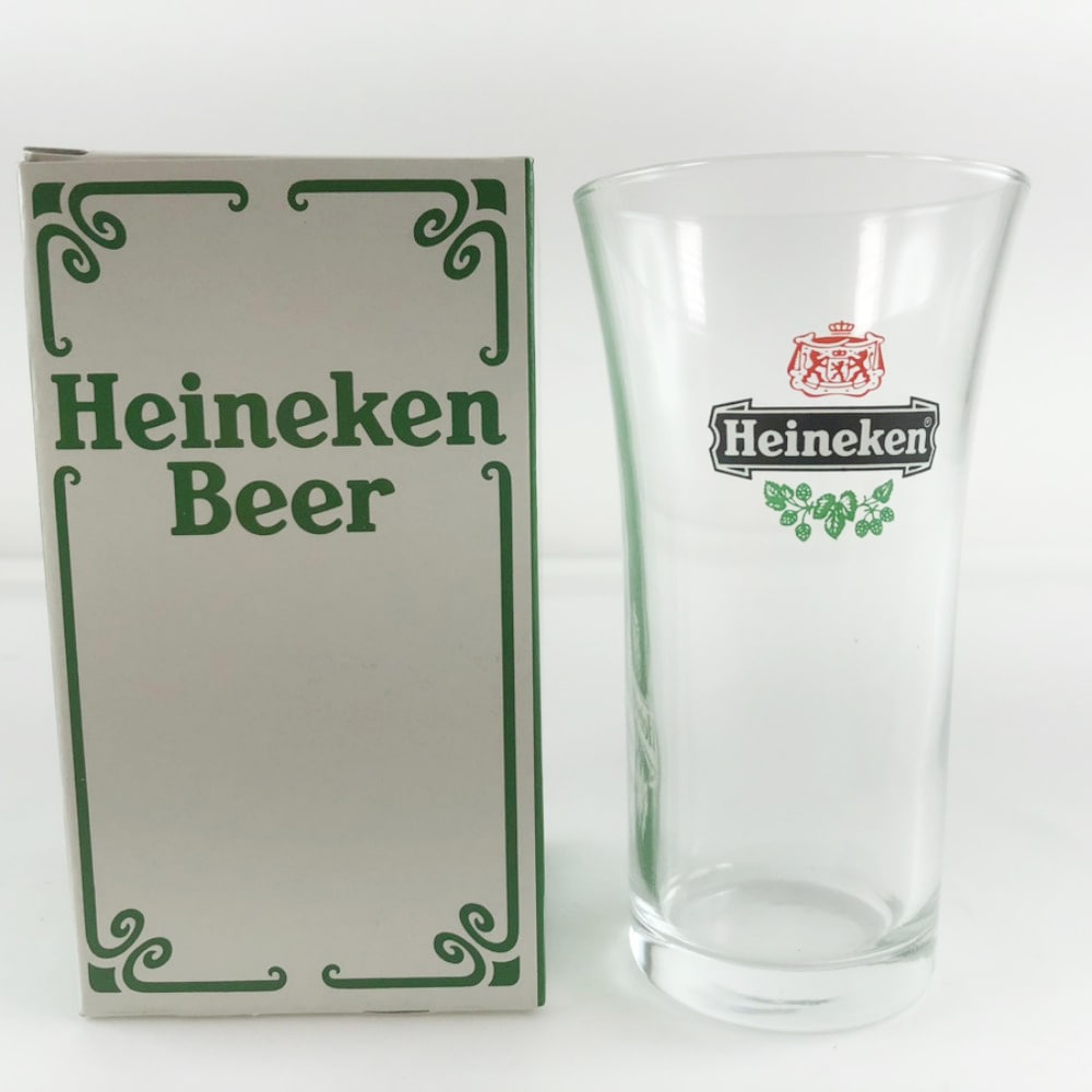 Heiniken Beer ハイネケン ビールグラス×1箱30個セット 非売品 食器 ガラス ユニセックス 未使用 Sランク