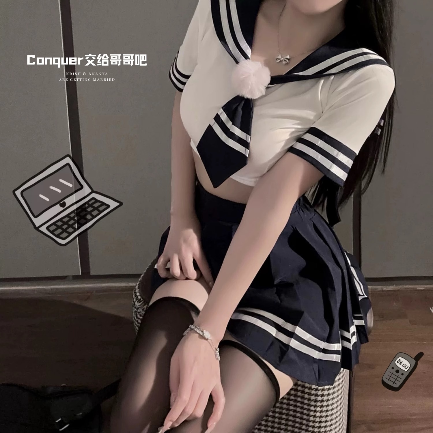 かわいい純欲学生jkコスプレ