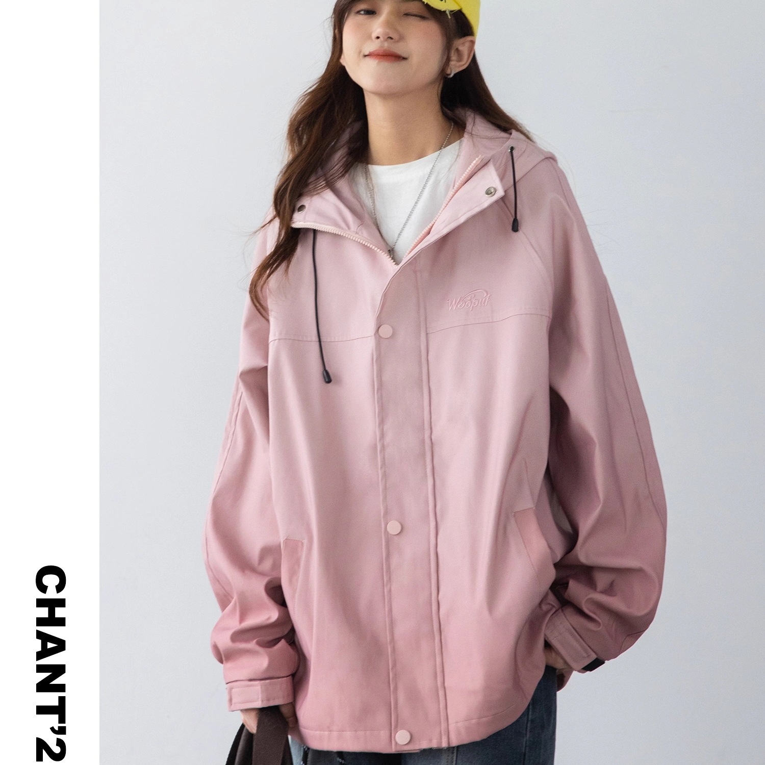 高評価!!2025秋冬BF風 スタイルアップ used感フーディーアウター フード付き 韓国系ファッション パーカーカラーリングサイズ 大人 ゆったりライクストリートシルエットフルファッションカジュア