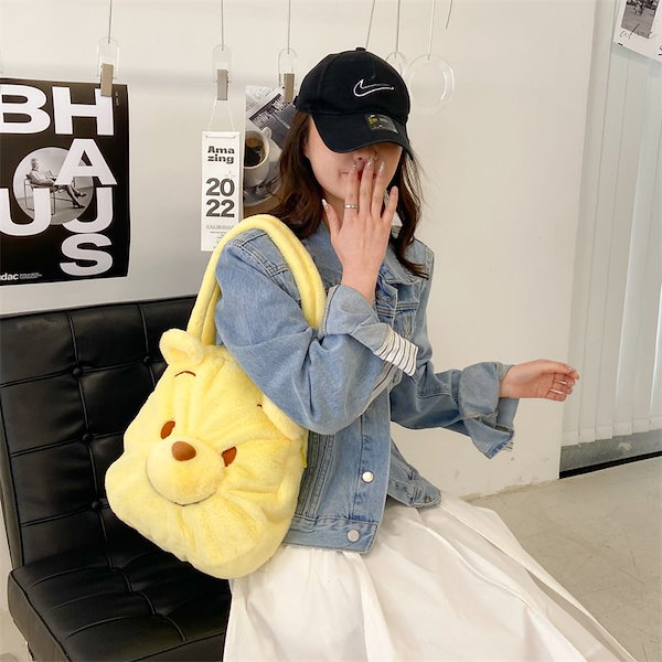 & chouette】《推し事バッグ》クリアポケット付きぬいぐるみバッグ