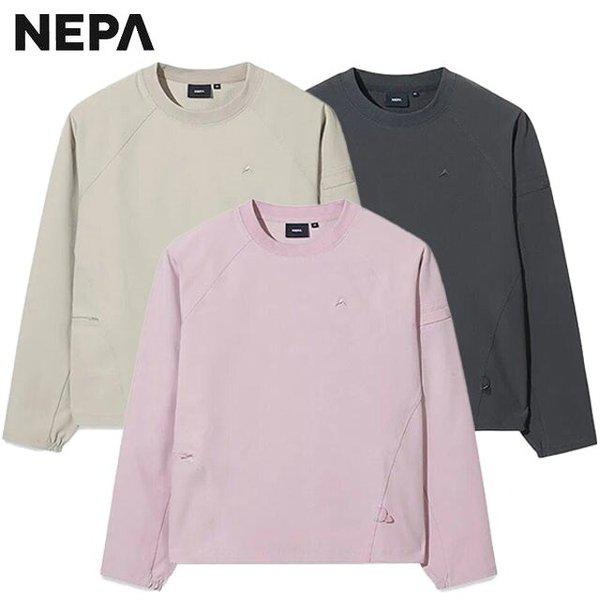 春秋用 女性 コンフォ ウォーム セミ クロップ マントゥマン Tシャツ - 7L65361