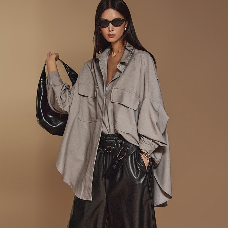 S675 ビッグポケット シャツ