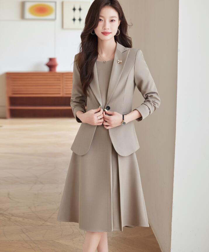 入学式 ママ スーツ ワンピーススーツ 2点セット　レディース フォーマルスーツ フォーマルジャケット レディーススーツ セレモニー 卒業式 スーツ スカートスーツ セットアップ 母 母親 仕事用 ビ