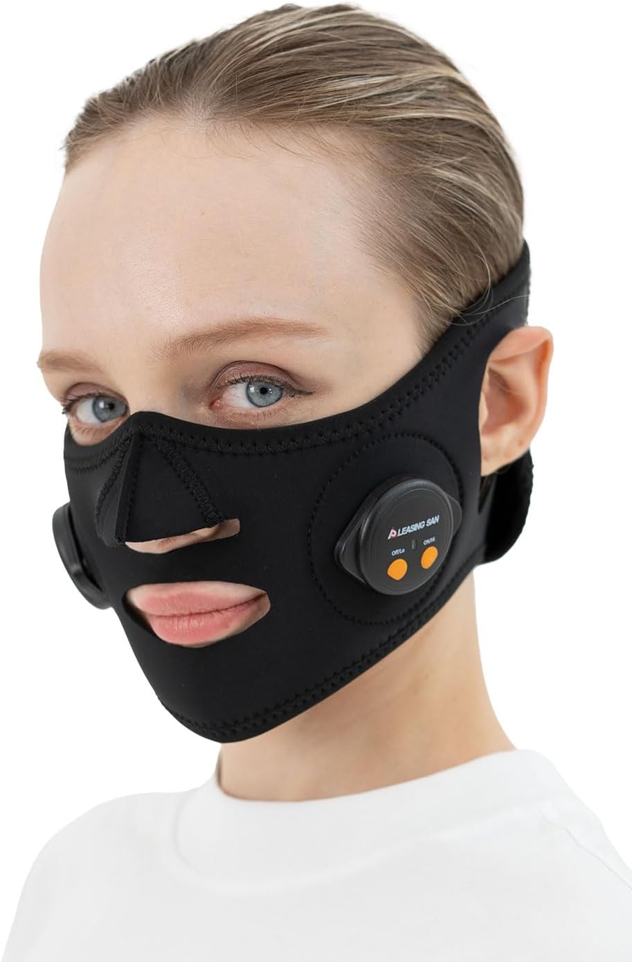 PLEASINGSAN 【プリージングサン】 美顔器 顔 目元 EMS フェイスベルト ケア 美容 グッズ 家電 男女共有