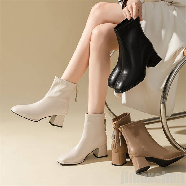 新生活 ショートブーツ ブーツ シューズレディース 靴 レディース カジュアル 日常 パーティー お出かけ ママ靴 ハイヒール ハイヒールブーティ ブーティー 冬 春秋 美脚