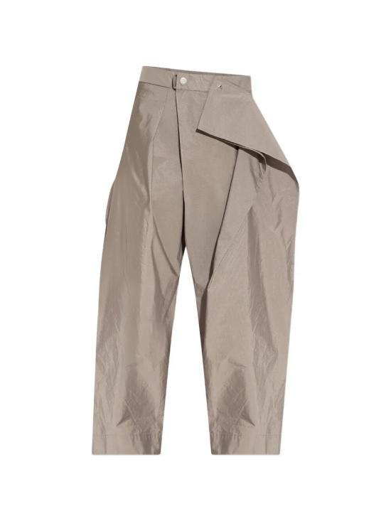 ISSEY MIYAKE Women Straight Pants IM66FF554 10 GREIGE