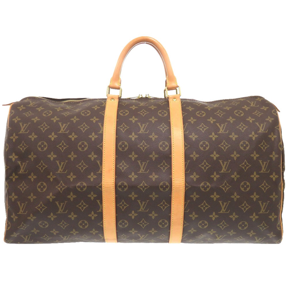 美品 キーポル55 モノグラム M41424 ボストンバッグ モノグラムキャンバス/モノグラム ブラウン LV 1844【中古】 メンズ