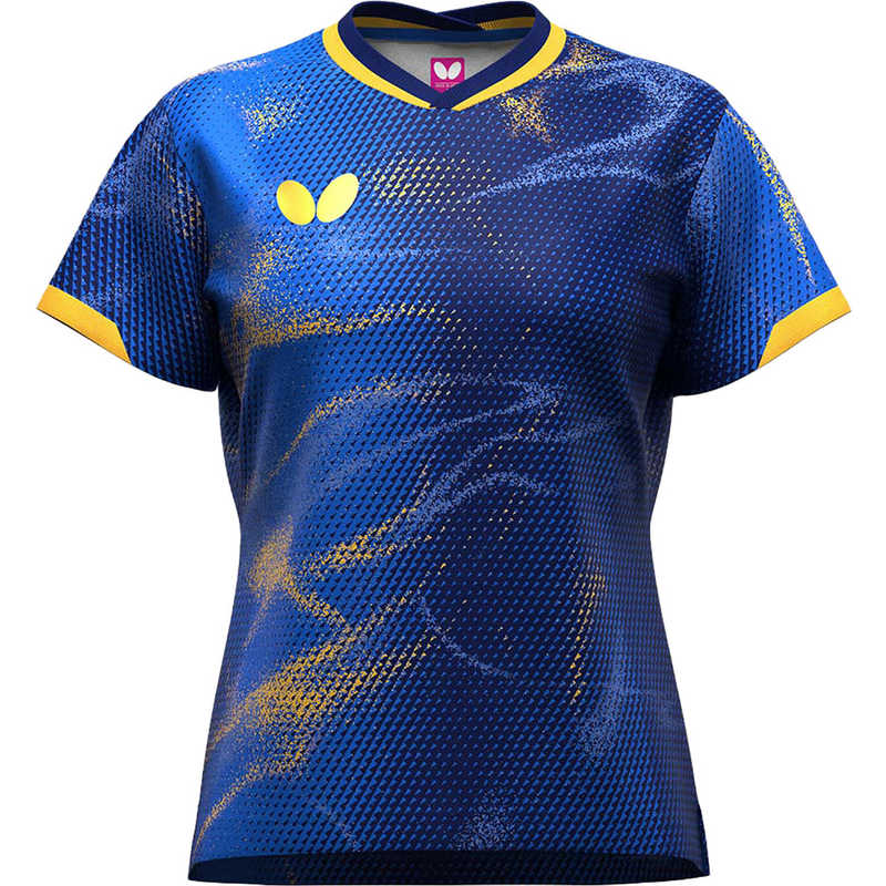 バタフライ　卓球用品 Butterfly エリスター12・シャツ レディース [女性用 /2XOサイズ] ダークブルー (返品交換不可)　47149