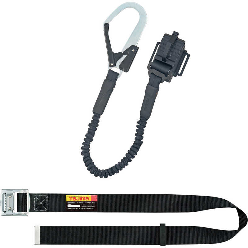 TJMデザイン　タジマ胴ベルト用蛇腹縦型L1スチールベルトMセット 　B1SMJRTL1BK