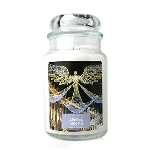 ヴィレッジ キャンドル エンジェル ウィング 602g ラージサイズ 2本芯 限定品 VILLAGE CANDLE CINNAMON ANGEL WINGS JAR