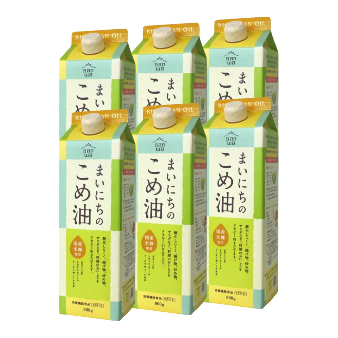 こめ油 こめあぶら 国産 三和油脂 まいにちのこめ油 900g 6本 米油 サンワ みづほ こめ油 天ぷら油 揚げ油 健康油 業務用 大容量 5,111円