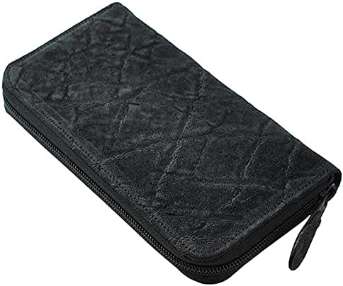 【新規OPEN】【期間限定】高級本エレファント革!!JRA認定!国内生産!ラウンドロングウォレット BK