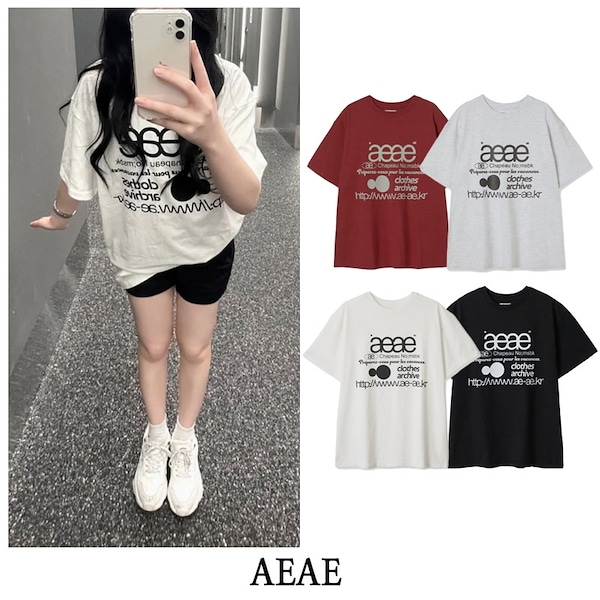 新品 aeae ロゴ Tシャツ aeae tシャツ WEB LOGO CROP T-SHIRTS レディース メンズ