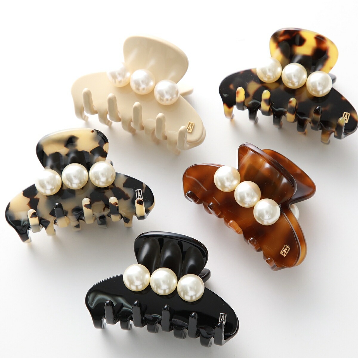 ALEXANDRE DE PARIS アレクサンドル ドゥ パリ ヘアクリップ S ACCS-17607-02 レディース 髪留め ヘアアクセサリー パール カラー5色