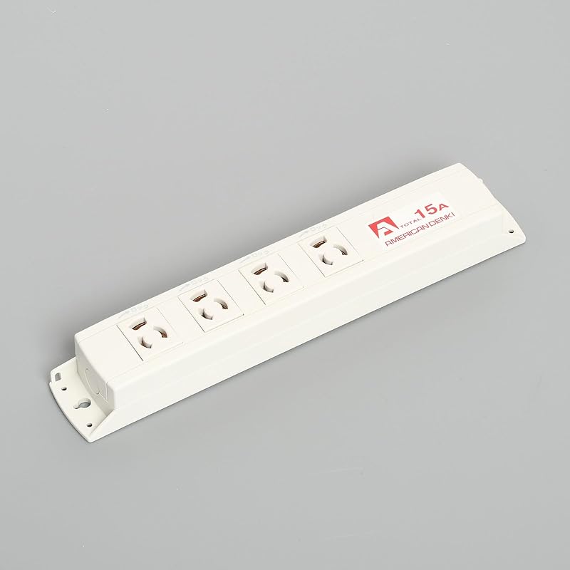 即納：アメリカン電機 抜止形OAタップ4口コード無 KU1130