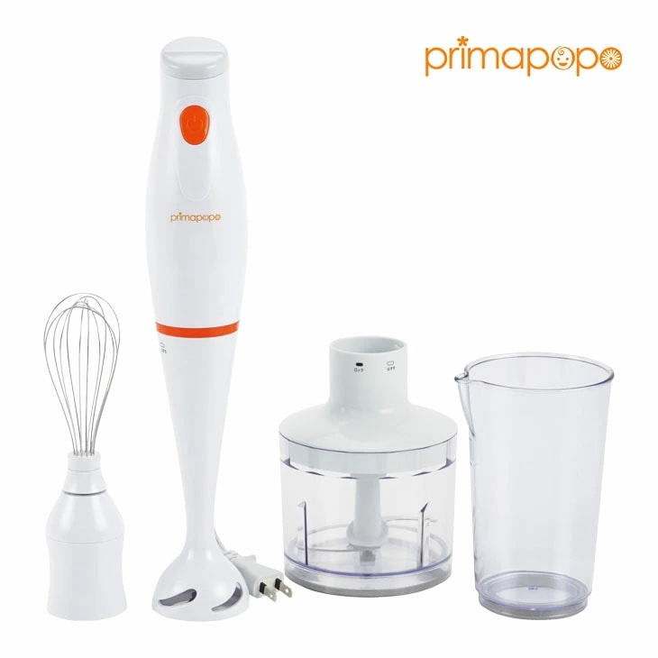 プリマ・ポポ ハンディブレンダー チョッパー付き ブレンダー ブレンダーセット 容器付き