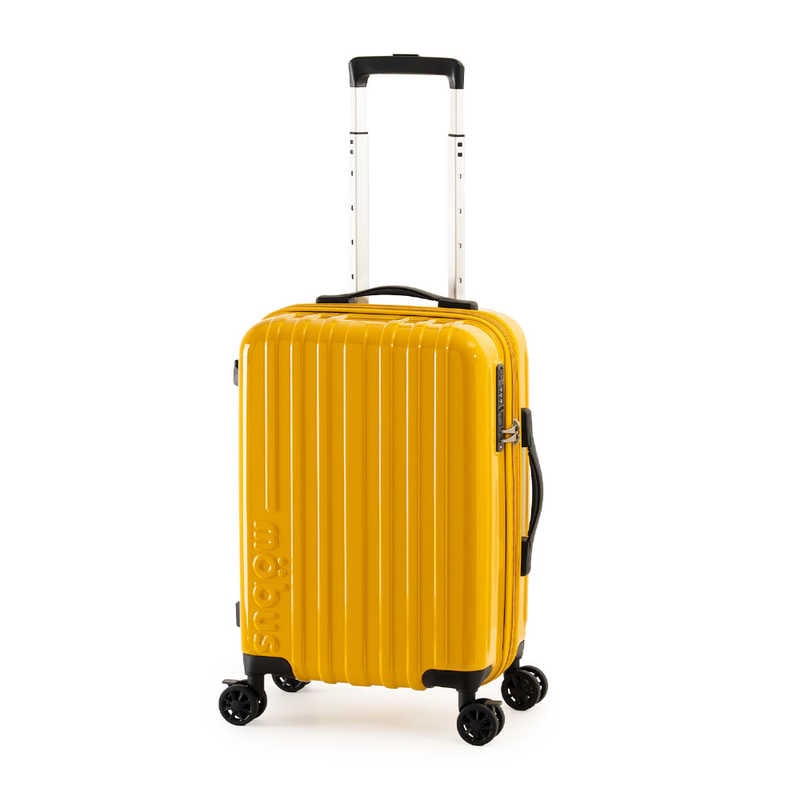 スーツケース ジッパータイプ 宿泊目安：1～3日間 031L 拡張機能搭載 フットストッパータイプ USB充電ポート付属 機内持ち込み可能サイズ mobus マスタード　MBC-1912-18W