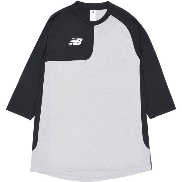 ニューバランス new balance ベースボールアシンメトリ― ロングスリーブトップ 右投げ用 野球＆ソフトボール 長袖Tシャツ MT41714R-BK