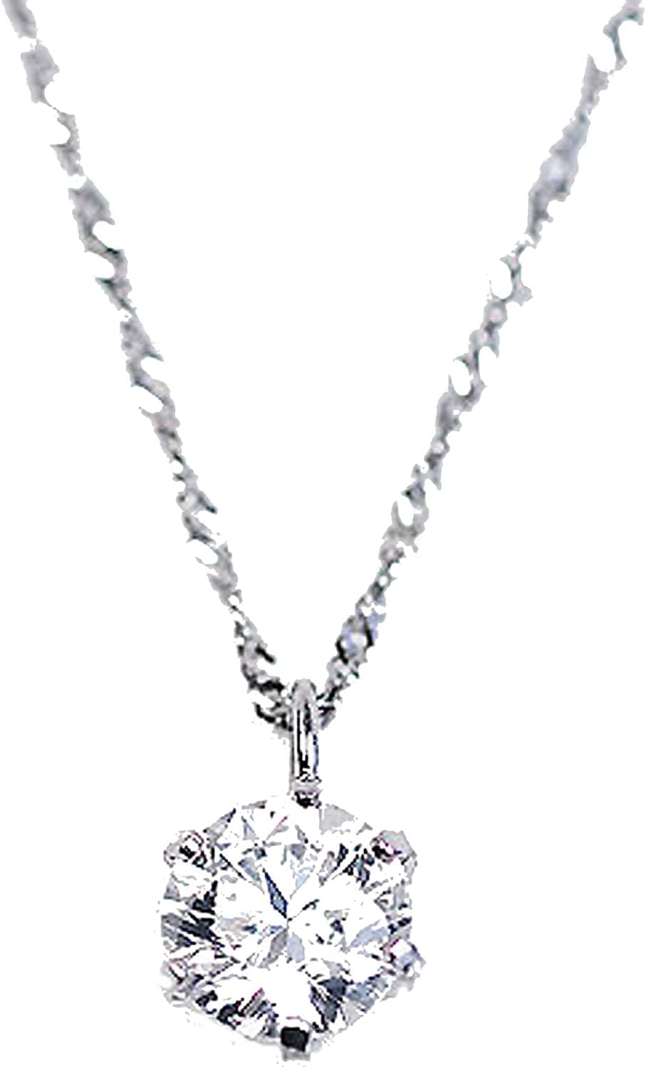 [ｂｙＧｅｍｓＫ] 【KASHIMA】ギフトラッピング 純プラチナ台 0.4ct ダイヤモンド 一粒石 ペンダント Pt850スクリューネックレス プレゼント包装