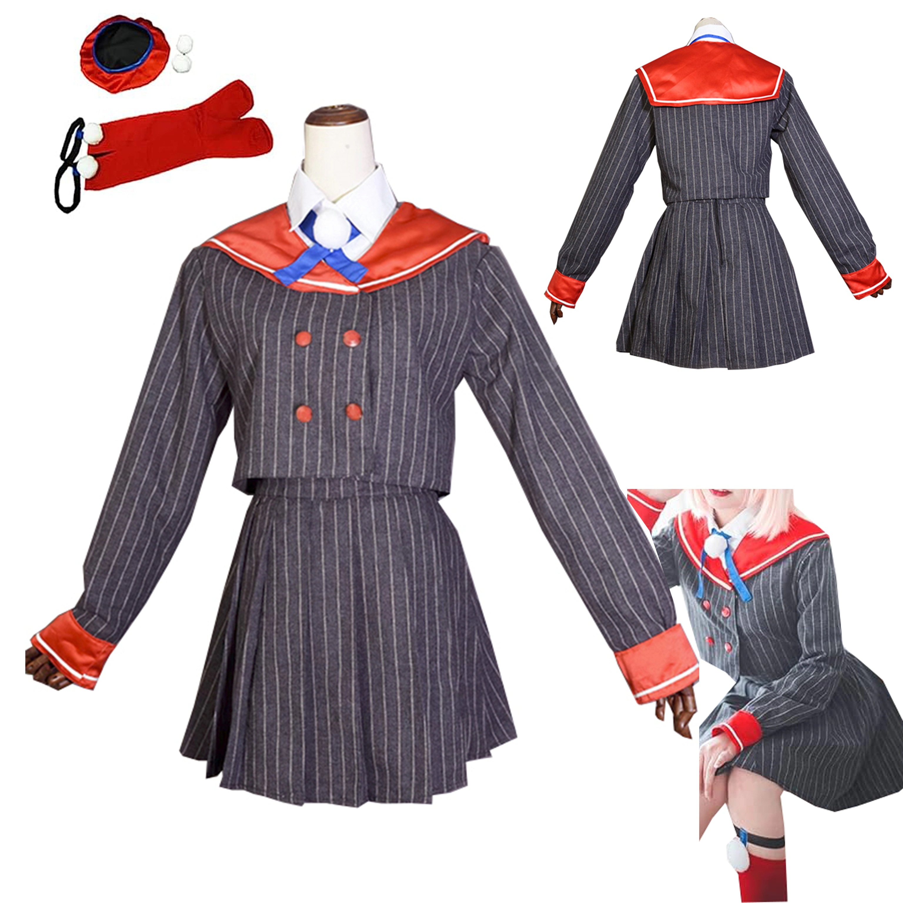 【本日限定激安格】【全シリーズ発売中】 【値引き中】ウィッグ コスプレ衣装 イベント ステージ服 学園祭 クリスマス ハロウィン 仮装 レ衣装 コスプ しぐれうい 時雨羽衣 にじさんじ VTuber